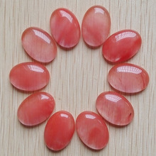 Wholesale 30pcs/lot fashion high quality watermelon red stone Oval CAB CABOCHON for jewelry Accessories 18mmx25mm free shipping 2024 - buy cheap