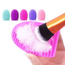 Silicone Makeup Brushegg Cleaning Washing Tools Cosmetics Makeup Brushes Scrubber Board Washing Cosmetic Brush Cleaner 2024 - buy cheap