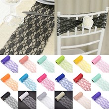 1 Roll 6" x 10yards Lace on a Roll Ribbon DIY Netting Fabric Wedding Party Chair Sash Table Runner Cratf Decor 2024 - buy cheap