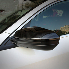 Cubiertas de espejo retrovisor de coche, protectores de borde de fibra de carbono para Honda Civic 10, 2016, 2017, 2018, accesorios 2024 - compra barato