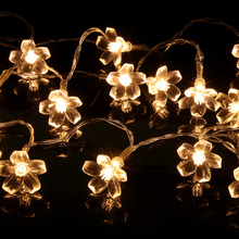 Battery Operated Flower Plum String Lights 1.5M 10leds For Christmas/Festival/Holiday Party Home Decoration, Led light Decor. 2024 - buy cheap