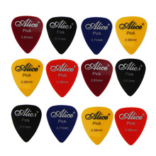 Alice 12pcs/Set ABS Acoustic Electric Guitar Bass Mandolin Picks Plectrums 0.58 to 0.81mm Mixed Color 2024 - buy cheap