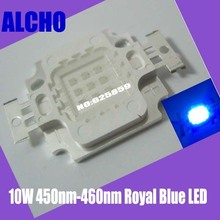 Led de alta potencia para acuario, luz azul real de 445-450nm, 9-12V de CC, chip LED de alta potencia, 10W, 5 uds. 2024 - compra barato