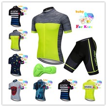 2022 kids Summer short sleeve Cycling Jersey Sets Roupa Ciclismo Maillot Bike Jersey Set mtb Sport children wear clothes 2024 - buy cheap