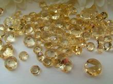 Free Shipping ! 1000 pcs / lot 10mm Acrylic Gold Crystal Diamond Confetti Table Scatter confetti Wedding Party Decoration 2024 - buy cheap