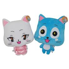 Peluche de cola de Hada de 23cm para bebé, muñeco de peluche de Gato Azul, suave, Anime japonés, regalo de cumpleaños 2024 - compra barato