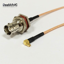 RF MMCX Male Right Angle Switch BNC Female Pigtail Cable RG316 15cm 6" Wholesale Fast Ship 2024 - buy cheap