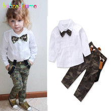 2PCS/2-6Years/Spring Autumn Baby Girls Boutique Outfit Children Clothing Set Korean Fashion T-shirt+Pants Toddler Clothes BC1075 2024 - buy cheap