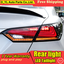 Car Styling for 2018 Toyota Camry Taillights Camry LED Tail Lamp Rear Lamp DRL+Dynamic Turn Signal+Brake+Reverse taillight 4pcs 2024 - buy cheap