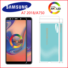 Samsung-tela lcd super amoled de 6.0 polegadas para galaxy, peça de reposição para galaxy a7 2018, a750, SM-A750F a750f 2024 - compre barato