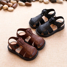Sapatos de bebê verão 2021 da criança meninos sandálias criança crianças primeiros caminhantes sola macia sapatos infantis do bebê menino menina beachwear sandália preto 2024 - compre barato