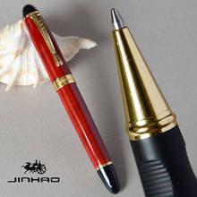 Шариковая ручка JINHAO X450 кораллового, красного и золотого цвета, черный, серый, белый, фиолетовый, розовый, 21 Цвет на выбор, бесплатная доставка 2024 - купить недорого