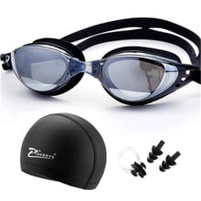 Óculos de natação para miopia, tampas com prescrição profissional para adultos e piscina, à prova d'água, com plugue para ouvido, óculos de mergulho para natação 2024 - compre barato
