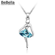 BeBella-collar con colgante de cristal para mujer, hecho con cristales de Swarovski, joyería de cristal, regalo 2024 - compra barato