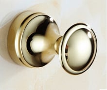 High quality total copper  Wall Mounted gold Finish Bathroom Accessories Robe Hooks Coat Hook,Wall Hook 2024 - buy cheap