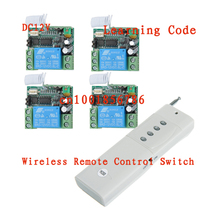 Free Shipping DC 12V 10A 1CH 3000M 1 Transmitter & 4 Receiver Radio Frequency Wireless Remote Control System 2024 - buy cheap