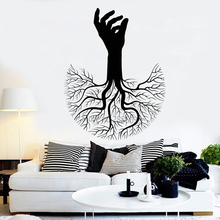 Pegatina de árbol de la vida para decoración del hogar, calcomanía de vinilo para pared, árbol grande abstracto, murales creativos para pared del dormitorio, LC1008 2024 - compra barato