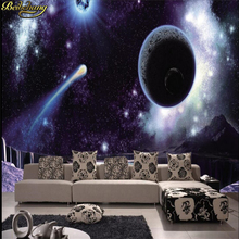 Beibehang personalizado foto papel de parede mural espaço cósmico planeta estrela tv fundo da pintura decorativa 2024 - compre barato
