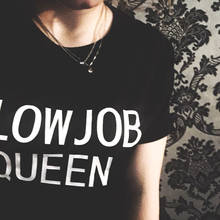 Женская футболка с надписью «queen», повседневная хлопковая хипстерская футболка в стиле Харадзюку, винтажная забавная футболка с пришельцами 2024 - купить недорого