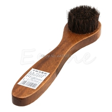 Long Wood Handle Bristle Horse Hair Brush Shoe Boot Polish Shine Cleaning Dauber Boot Shoes S Shape Shoe Cleaner Dropshipping 2024 - buy cheap