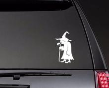 Old Witch Walking With Cane Car Decals Holiday Decor Decals Car Window Trunk Art Decoration Car Styling Removable ZP0684 2024 - buy cheap