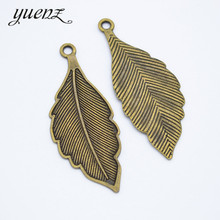 YuenZ 5pcs Leaves Pendant Charms Antique Bronze Color Leaf Charms Jewelry Diy Tree Leaf Charms For Bracelet Making 56*22mm Q367 2024 - buy cheap