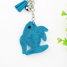 Lucky Fish Crystal Rhinestone Keyrings Key Chains Holder Purse Bag For Car christmas Gift Keychains Jewelry llaveros 2024 - buy cheap