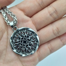 Славянское мужское ожерелье с квадратными искусственными драгоценными камнями 2024 - купить недорого
