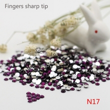 1000 pcs SS10 Purple grape 14 Facets Resin Round Rhinestone Sparkling Rhinestones Nail Art Decoration DIY N17 2024 - buy cheap