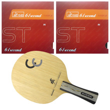 Sanwei CC Blade with 2x 61second LM ST Rubbers for a Racket Shakehand long handle FL 2024 - buy cheap