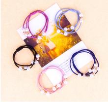 100pcs Hair Accessories Pearl Elastic Rubber Bands Ring Headwear Girl Elastic Hair Band Ponytail Holder Rope Hair Jewelry 2024 - buy cheap
