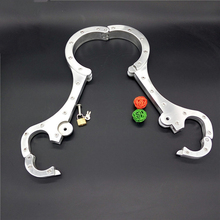 fetish bdsm bondage sex collars and handcuffs slave bdsm sexo handcuffs for sex toys for couples Aluminum metal erotic toys 2024 - buy cheap