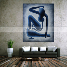 handpainted Abstract Oil Painting Wall Pictures For Living Room Home Decor Abstract figure painting on Canvas wall Art No Frame 2024 - buy cheap