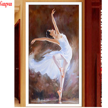 5D балетная Танцовщица девушка узор Алмазная вышивка распродажа полная квадратная круглая Стразы алмазная живопись мозаика 2024 - купить недорого