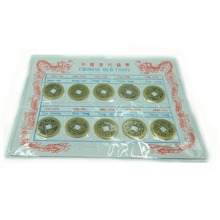 ANGRLY-monedas chinas de Feng Shui, 10 Uds., éxito de riqueza, monedas chinas de cobre de la suerte, originales de diez principiantes, regalos de monedas antiguas 2024 - compra barato