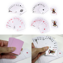 Gmarty-Juego de cartas pequeñas de póker, 1 juego/54 Uds., juego familiar, juegos de mesa de viaje, 5,5x4cm 2024 - compra barato
