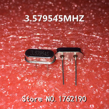 100 unids/lote 3.579 MHZ 3,579545 MHZ pasivos oscilador de cristal HC-49S DIP-2 2 pie 2024 - compra barato