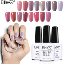 Elite99 10ml Nude Color Gel Varnish Soak Off Candy Color Enamel Gel Polish Nail Art Design Manicure UV Gel Nail Polish Lacquer 2024 - buy cheap