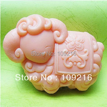 wholesale!!!1pcs Chinese Zodiac-Goat(zx216) Silicone Handmade Soap Mold Crafts DIY Mold 2024 - buy cheap