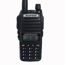 Rádio de comunicação portátil baofeng, walkie talkie duplo ptt com transceptor de rádio bidirecional, 10km, original, 8w 2024 - compre barato