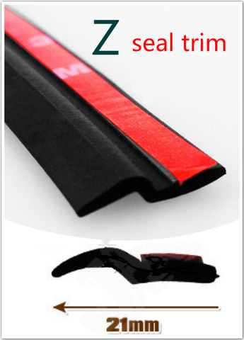 2M Z type 3M Tap Seal Trim car rubber seal Sound Insulation door sealing weatherstrip edge trim Car styling 2022 - купить недорого
