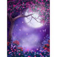 Полностью квадратная Алмазная картина 5D DIY Алмазная вышивка крестом фиолетовое дерево полная круглая Алмазная мозаика горный хрусталь Декор A617 2024 - купить недорого