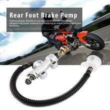 Rear Foot Brake Hydraulic Master Cylinder Pump Reservoir Silver for Motorcycle Dirt Bike ATV 2024 - buy cheap