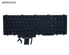 JIANGLUN-puntero de precisión 7710 para portátil Dell Latitude E5550, teclado NIA01 383D7 con retroiluminación 2024 - compra barato