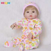 Reborn baby dolls-boneca realista bebê, 57 cm, corpo de silicone, brinquedo reborn, presente de aniversário, menina, realista 2024 - compre barato