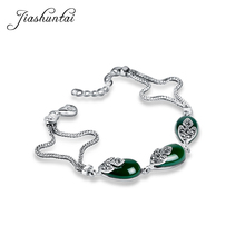 JIASHUNTAI Retro 100% 925 Sterling Silver Bracelets For Women Vintage Silver Jewelry Female 2024 - buy cheap
