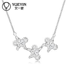 Zircon jewelry silver plated Necklace Engagement jewelry silver plated Necklace Chokers Necklaces Jewelry supplier 2024 - buy cheap