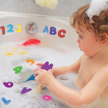 36 шт. (26 букв + 10 цифр) Детские пенопластовые буквы и цифры наклейки на воду игрушка для детей плавающая игрушка для душа 2024 - купить недорого