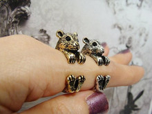 Anillo de leopardo Punk Vintage hecho a mano para hombre y mujer, joya Bohemia Chic, nudillo de latón, anillos de envoltura, Animal, joyería 2024 - compra barato