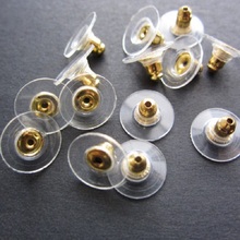 100 Pcs/Lot Earrings Back Fashion Jewelry Accessories Rubber Round Ear Plugging Blocked Earring Back Stoppers For DIY Deck 2024 - buy cheap
